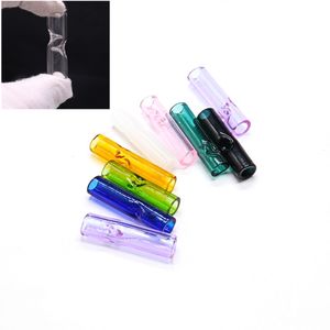 35mm 8mm verre tabac fumer Tube tuyau porte-cigarette filtres conseils un embout buccal avec étui en plastique