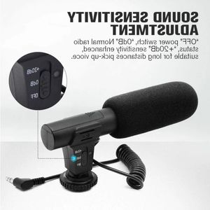 FreeShipping 35mm Audio Plug Microphone d'enregistrement professionnel Condensador pour appareil photo DSLR Caméscope vidéo numérique VLOG Microfone Jmgpj