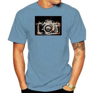 35 mm camera drieweg heren katoenen fotograaf T-shirt korte mouwen O-hals Oversized t-shirt casual zomer t-shirt cadeau creatief J240506