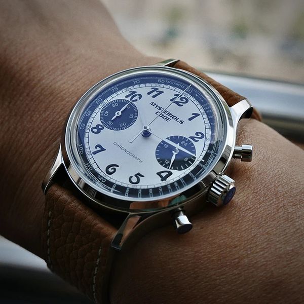 Reloj Vintage Homage de 35MM para hombre y mujer, cronógrafo japonés VK63 VK64 Movt 316L SS, resistente al agua, marca superior MYSTERYCODE 2023 240315