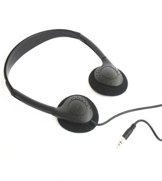 Auriculares desechables estéreo de bajo costo de 35 mm Auriculares de aula a granel para hospital y gimnasio 25 piezas lote 1894726