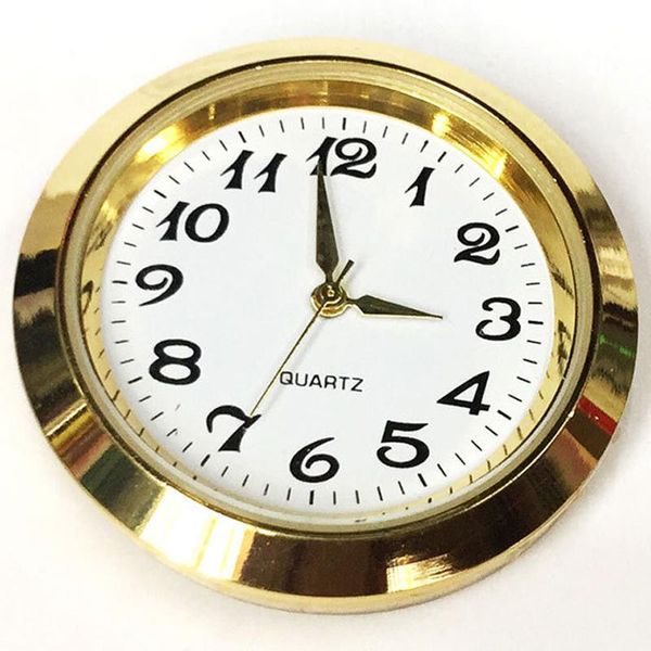 35mm Mini Insert Horloge Montre Mouvement Quartz Argent Métal Or Fit up Horloge Insert Roman Mumerals Horloge Accessoires en gros BH3513 DBC
