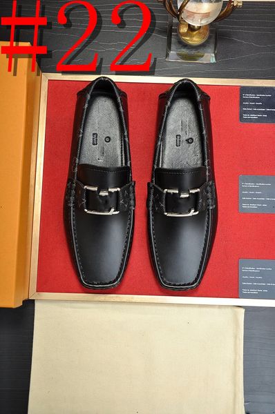 35model Zapatos de cuero para hombre Zapatos de vestir de diseñador Oxford Zapatos formales de negocios con estilo para caballero Pisos Zapatos de boda Mocasines de charol elegantes