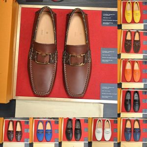 35model maat: 38-46 Amerikaanse Academy-stijl loafers met franjes voor heren Herenbodems Designer Casual schoenen Outdoor Mode Blauwe lakschoenen