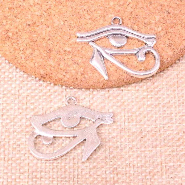 35pcs Charms Ancient Egypt Eye of Horus 33 * 27 mm Making Pendant Fit, Vintage Tibetan Silver, DIY Bijoux faits à la main