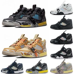 35e anniversaire 2022 Entraîneur 1 Utility Hommes Mid 1s Chaussures de basket-ball Baskets Honeydew Gris foncé Tout blanc Noir Sier Bleu Coriandre Baskets de sport EUR 47