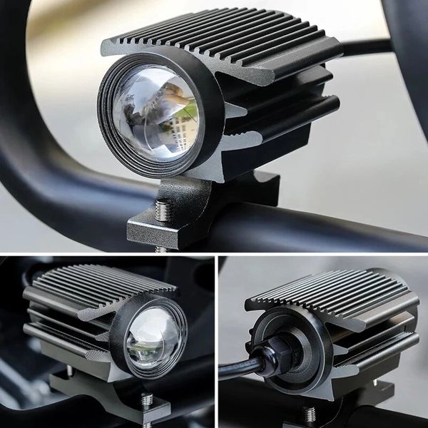 35W 3500LM motocicleta luz LED faro proyector Super brillante trabajo punto luz moto niebla lámpara vehículo auxiliar