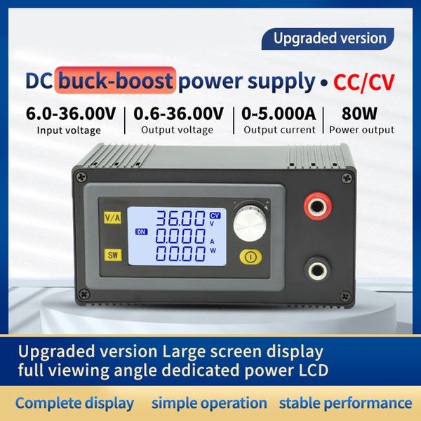 35W 80W DC CNC Buck Boost Converter 5-30V 6-36V Fuente de alimentación regulable Constante Voltaje constante Módulo de carga solar