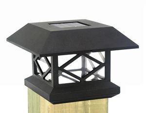 Le capuchon de poteau de clôture solaire 35x35 allume les lumières de pont solaire lampes de poteaux de porte lampes de pilier solaires carrées extérieures pour clôture en bois 4810333