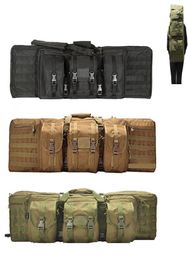 36 42 47 pouces de carabine de pistolet Sac à dos sac à dos double carabine à double carabine Airsoft Sac en plein air accessoires de chasse de sac de chasse J12099732129