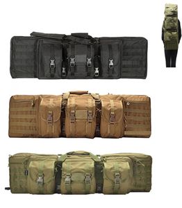 36 42 47 inch Rifle Gun Bas Case Backpack Double Rifle Airsoft Bag Outdoor schietdoektas Hunting Accessoires J12099603641