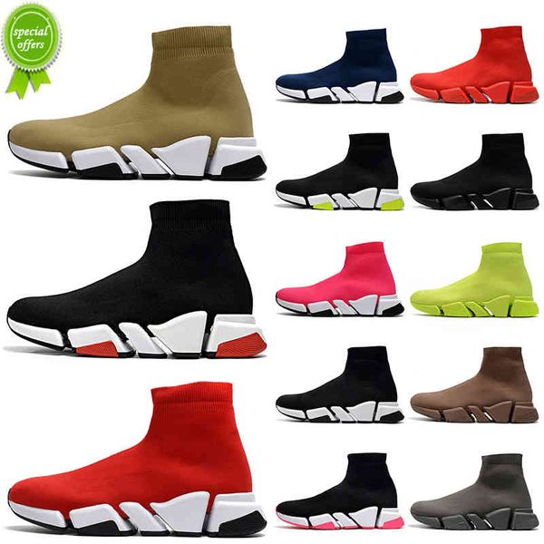 36-45 2021 Luxurys Designers Mens Sock Shoes Designer Women Men Casual Shoes Sock Trainers Tripler Loafers Vintage Sports Sneakers Womens Boots