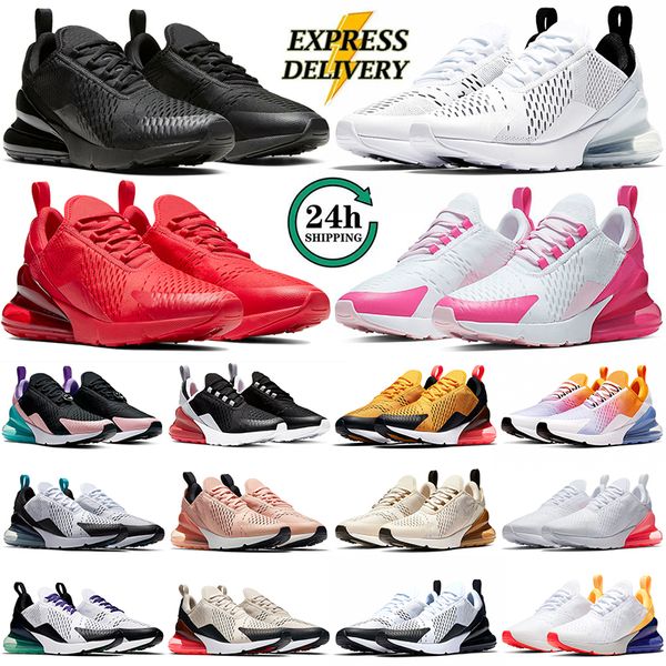 270 hombres Mujeres Diseñador de zapatillas Running Running Triple Blanco Blanco apenas rosa Rose Blue Universidad Oro Rojo Verde Luce Finis