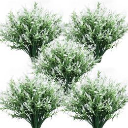 36 paquets Fleurs artificielles pour les plantes à l'extérieur UV Fake Greenery Faux Outdoor 240517