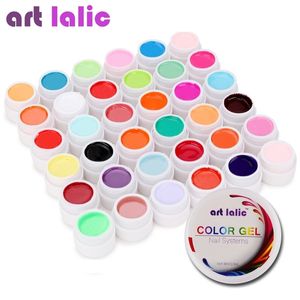 36 couleurs UV Gel Set Pure Cover Color Decor pour Nail Art Tips Extension Manucure DIY Tools 231227