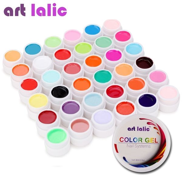 Juego de gel UV de 36 colores, decoración de Color de cubierta pura para puntas de arte de uñas, extensión de manicura, herramientas de bricolaje 231227