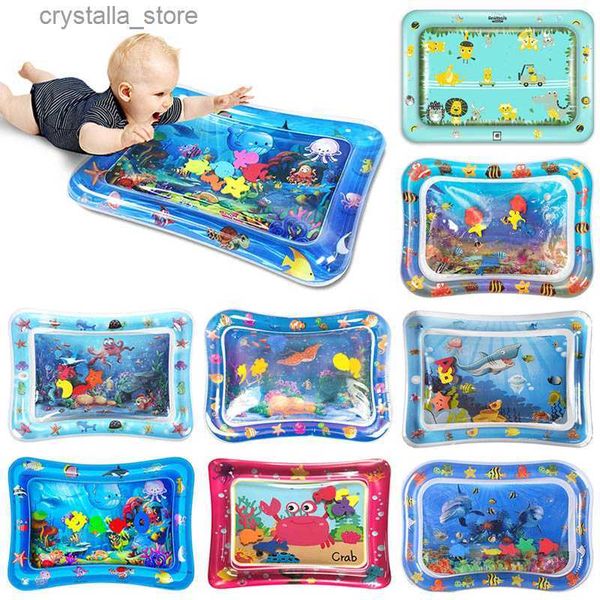 36 Diseños Baby Kids Water Play Mat Inflable PVC Infant Tummy Time Playmat Niño Water Pad para Baby Fun Activity Play Center L230518