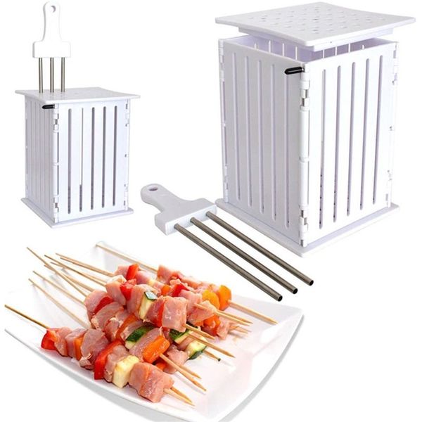 36 trous Boîte de viande de viande Kebab Maker Box Machine de viande de bœuf Grill Barbecue Cuisine Accessoires ACCESSOIRES LES ACCULTANTS POUR LA CUISINE 220606