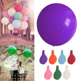 36 pouces coloré gros ballons en latex hélium gonflable sauter ballon géant fête d'anniversaire de mariage grand ballon décoration 2353251