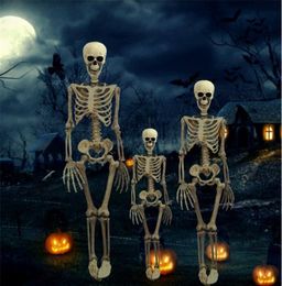 36 Inch Halloween Prop Full Size Skeletschedel Hand Levensecht Menselijk Lichaam Poseable Anatomie Model Party Festival Decor Y2010067455230