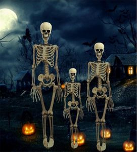 36 inch Halloween Prop volledige skelet Skelet Skull Hand Levens Lifelike Human Body Posable Anatomy Model Party Festival Decor Y2010066519426