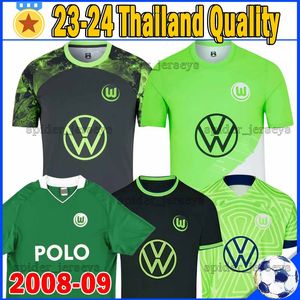 22 23 maillots de football VfL Wolfsburg Retro 2008-09 GINCZEK STEFFEN 2023 2024 hommes kits enfants maison loin MBABU BROOKS ARNOLD WEGHORST maillots de football uniformes Thai