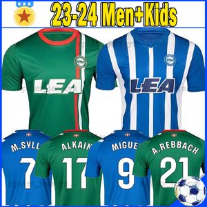 2023 2024 Maillots de football Deportivo Alaves JOSELU Alaves camisetas de futbol 23 24 EDGAR L.RIOJA WAKASO PERE PONS Laguardia LUCAS Chemise de football Hommes Uniformes Kits enfants