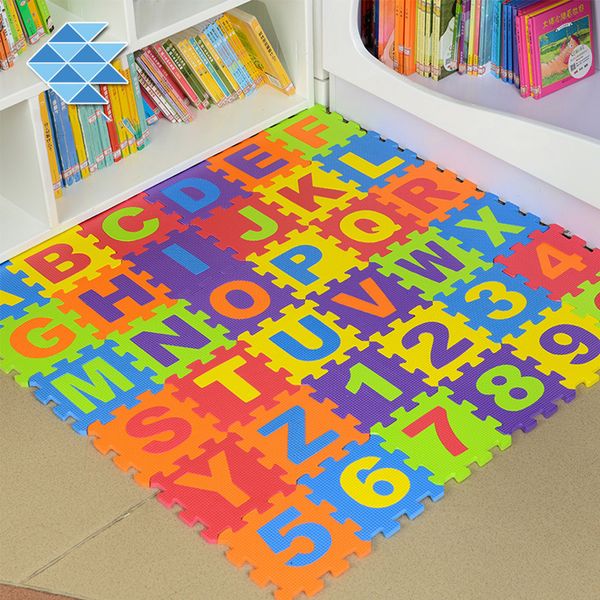 36 pcs Kid Puzzle Play Mat avec EVA Foam Interlocking Exercice Tiles Pad Tapis de sol LJ201124