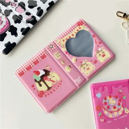 36 Pocket 3 pouces Photo Album Love Heart Hollow Photocard Holder Kpop Card Binder Migne Bear Milk Album Instax Scrapbook