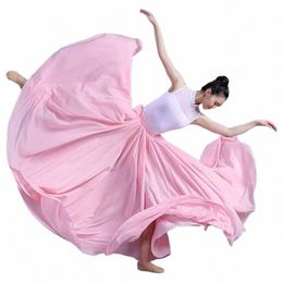 360/540/720 Degrés Chiff Jupe Ballet Danse du Ventre Femmes Gypsy Lg Jupes Danseuse Pratique Porter Assortiment Danse Jupe 2023 Nouveau 76TD #