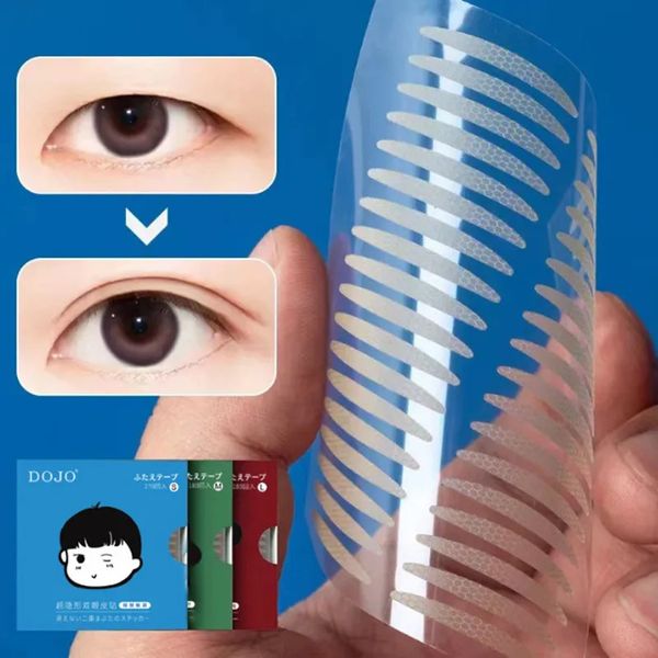 360/540 Uds cinta para párpados doble banda Invisible para levantamiento de párpados autoadhesiva fibra de encaje transparente pegatinas impermeables para ojos herramientas 240318