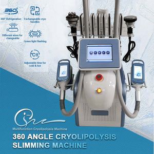 360-hoek omringende 3D Cryolipolysis-afslankmachine Cryo Lipo-laser 40K Cavitatie Lichaam RF-gezicht RF-bevriezing Gewichtsverlies Dubbele kinverwijderingsapparatuur