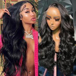 360 Body Wave Lace Wig Wigs Human Hair Wigs brasileño Remy 30 36 pulgadas Olada de agua 13x4/13x6 pelucas frontales de encaje transparente para mujeres