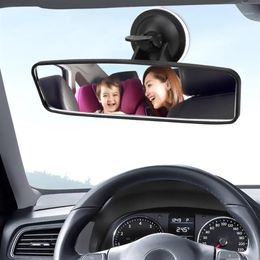 360° Auto Baby Spiegel Groothoek Panoramisch Achteruitkijkspiegel Draaibaar Binnenaanzicht achterzijde Verstelbare zuignap Andere accessoires1237l