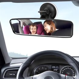 Espejo de coche para bebé de 360 °, retrovisor panorámico gran angular, gira la vista Interior trasera, ventosa ajustable, otros accesorios 12682