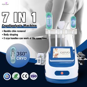 360 Cryo Cryolipolyse Vet Freeze Machine Proeverij Slankmachine 40K Ultrasone cavitatie Radiofrequentie Cool Contouring Lipo Laser Vacuüm schoonheidsapparatuur