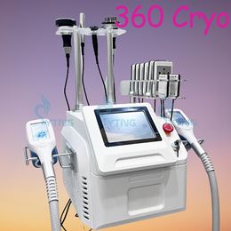 360 Machine de glissière cryo avec cavitation RF Lipolaser 5 dans 1 Cryolipolyse Machine Cryothérapie pour la perte de poids Générations