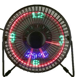 360 graden 6 inch bureau fan draagbare USB oplaadbare koeling mini airconditioner met klok temperatuur display voor zomerdagen