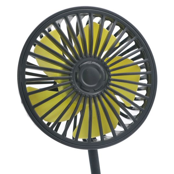 Ventilateur de voiture réglable à 360 degrés 12V 24V, USB universel, ventilateur de refroidissement de voiture, tableau de bord, siège arrière, refroidisseur d'air automatique à 3 vitesses pour Summer290t