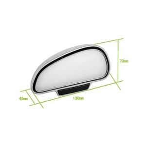 Miroir à miroir auxiliaire convexe réglable à 360 degrés Miroir arrière-cintre-aveugle Angle d'angle mort pour l'assistance de stationnement