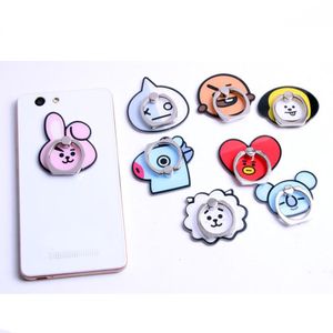 360 degrés dessin animé chien lapin Animal doigt anneau support de téléphone support pour accessoires de téléphone portable Samsung S5 S9 Note 5 téléphones mobiles