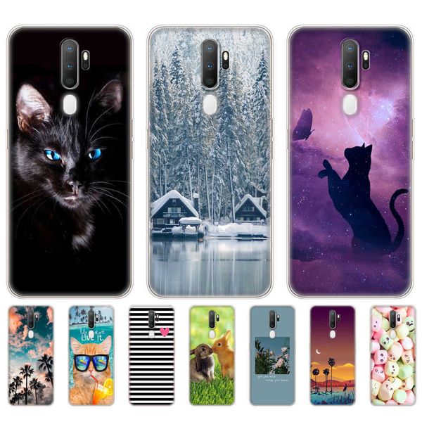 Coque en silicone pour Oppo A9 A5 2020 Coque de téléphone en TPU souple OPPO A 9 5 Coque 6.5 