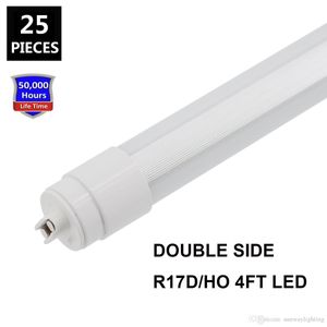 360 degrés émettant des lumières de tube LED double face T8 G13 R17D tournant 4ft 28W 6ft 42W 8ft 72w Sign Box Lighting LED Lights