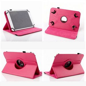 Funda Universal de cuero PU con rotación de 360 grados para tableta PC de 7 pulgadas, 8 pulgadas y 10 pulgadas, funda con soporte abatible, funda protectora