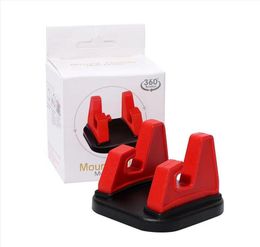 Support de téléphone de voiture rotatif à 360 degrés anti-dérapant Support de support de téléphone portable en Silicone Support GPS pour accessoires automobiles Xiaomi Huawei