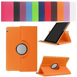 360 graden roterende flip PU lederen stand Case Cover voor Huawei MediaPad M2 8.0 10,0 M3 M5 8.4 T5 AGS2-W09 10.1 inch