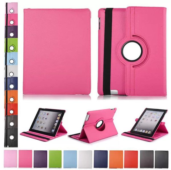 Funda de cuero PU Lichee giratoria de 360 grados para iPad 10,2 air3 10,5 air4 Mini 6 12345 Air1 Air2 pro 9,7 10,9 2022