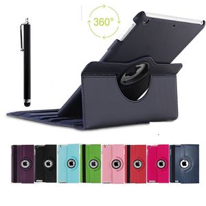 360 graden roterende roterende PU lederen tas Smart Cover Case Stand voor iPad 2 3 4 Air Mini Geen pakket