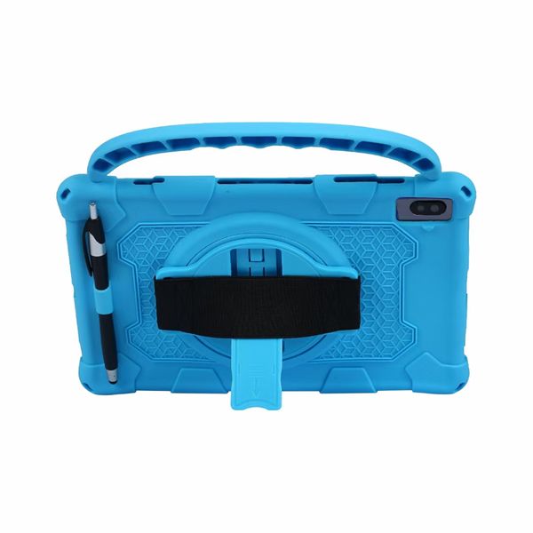 Étui en silicone rotatif à 360 degrés avec dragonne pour iPad Mini 123456 Air 9.7 Air4 10.2 10.9 pro 11 mini6 Samsung Galaxy Tab A7 Lite 8,7