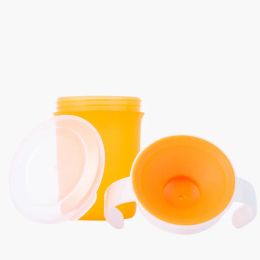 360 graden kunnen worden gedraaid Baby Learning Drinking Cup met dubbele handgreep Flip Deksel LEAKPROVEN BUIDEN WATERBEVERSCHUWEN